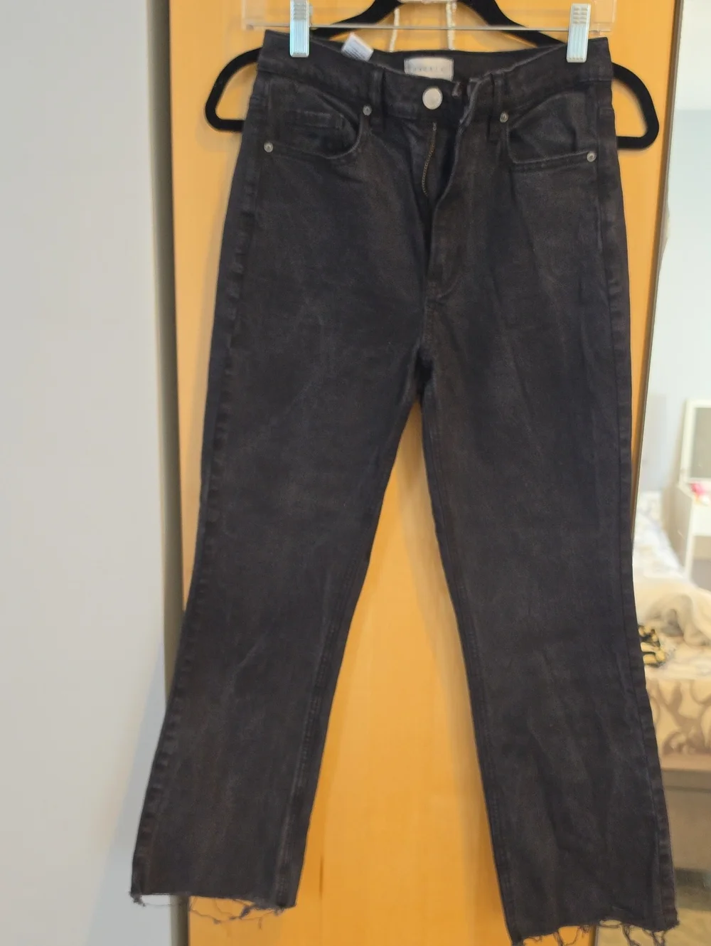 PacSun Woen's Black Crop Bootcut Jeans